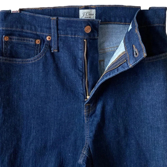 J CREW | Slim Wide Leg in 1996 Semi-Stretch Dark Denim High Rise Jeans Size 28 - Picture 4 of 10